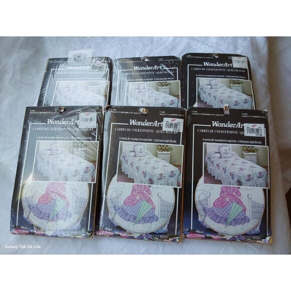 36 16"x16" cross-stitch pattern quilt blocks Young Scarlett Southern Belle - Picture 2 of 10